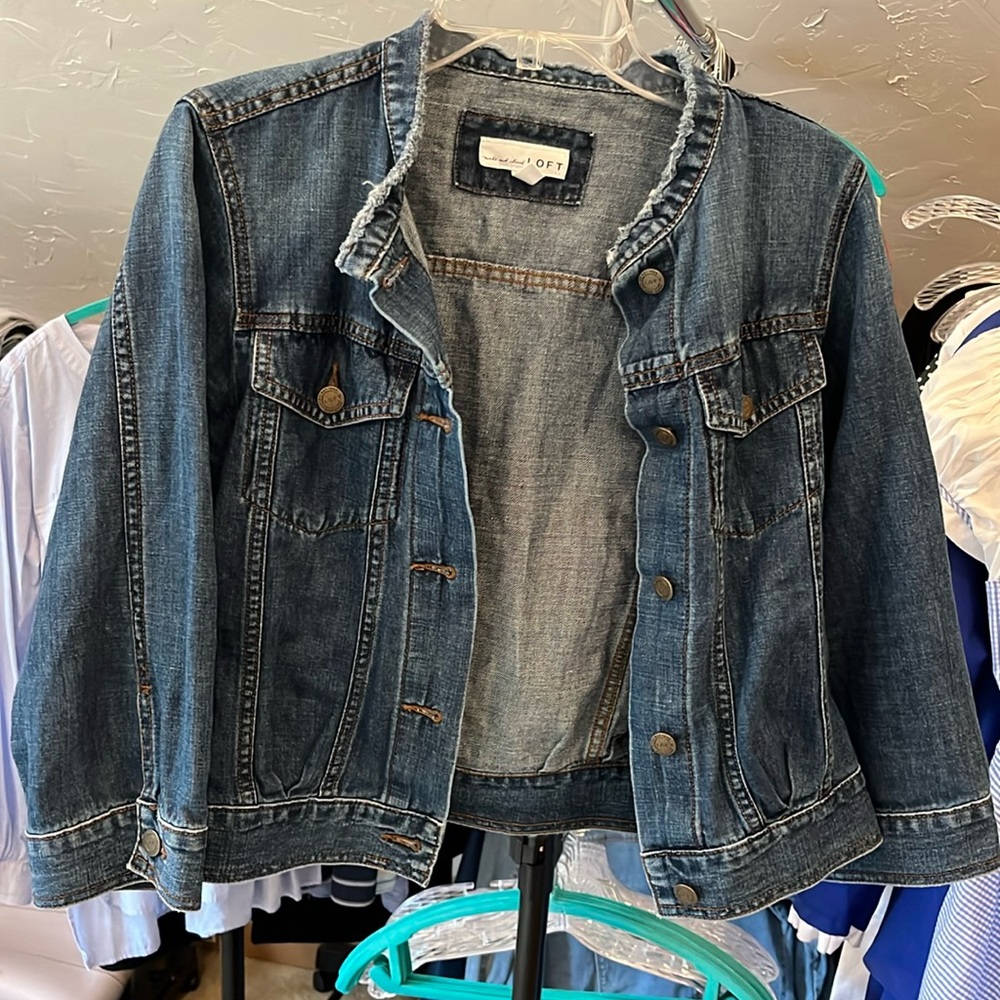 Loft crop Jean jacket